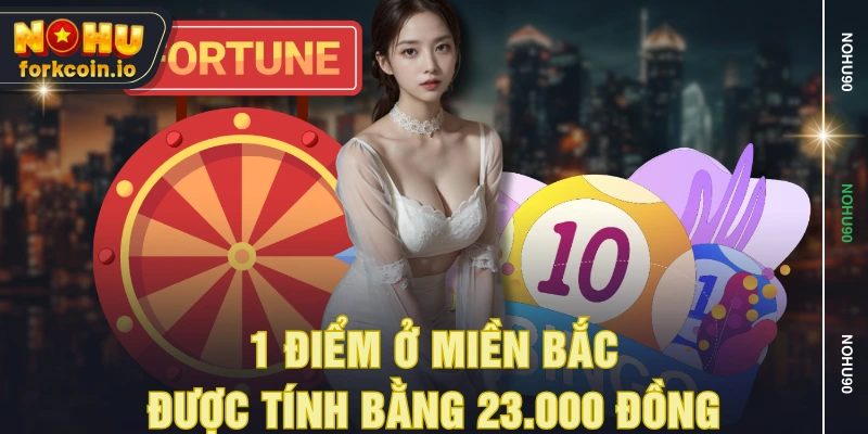 1 điểm ở miền bắc được tính bằng 23.000 đồng 1 điểm ở miền bắc được tính bằng 23.000 đồng