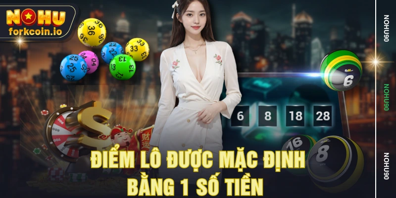 Điểm lô được mặc định bằng 1 số tiền Điểm lô được mặc định bằng 1 số tiền